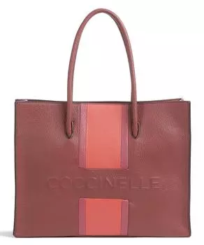 Сумка-Шоппер Myrtha College из зерненой кожи Coccinelle, коричневый