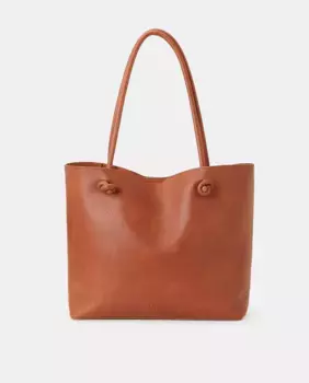 Сумка-шоппер на молнии Easy Wear, коричневый