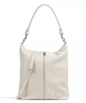 Сумка-Шоппер на молнии из зерненой кожи Feeling Good Fredsbruder, белый