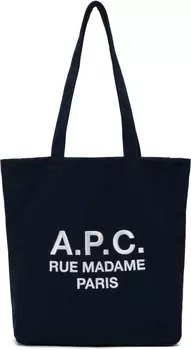 Сумка-шоппер Navy Lou 'Rue Madame' A.P.C., темно-синий