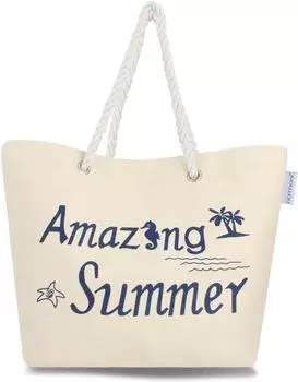 Сумка шоппер normani Bequeme Sommer Umhngetasche, Strandtasche, цвет Amazing Summer White