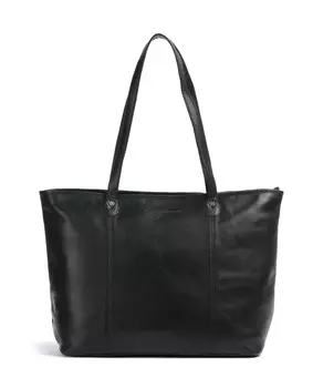 Сумка-Шоппер novum ferrera 14 дюймов из воловьей кожи. The Chesterfield Brand, черный