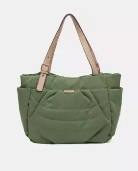 Сумка-шоппер Oceans Diary из переработанных и стеганых материалов Abbacino, зеленый