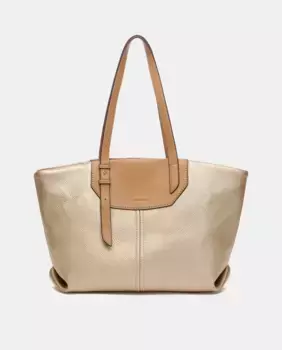 Сумка-шоппер Oceans Diary из переработанных материалов Abbacino, золото