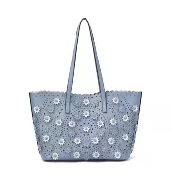 Сумка-шоппер Paloma с 3D-цветком Mellow World, синий