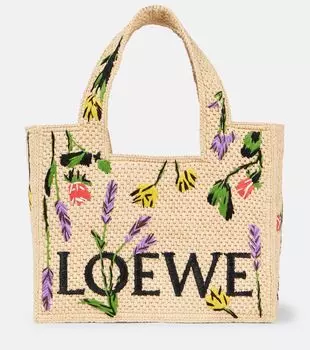 Сумка-шоппер Paula's Ibiza Font Small Loewe, Natural