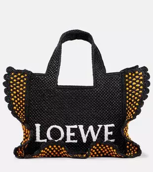 Сумка-шоппер Paula's Ibiza Font Small Loewe, черный