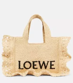 Сумка-шоппер Paula's Ibiza Font Small Loewe, Natural