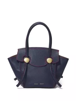 Сумка-шоппер Proenza Schouler Pipe с контрастной строчкой, синий