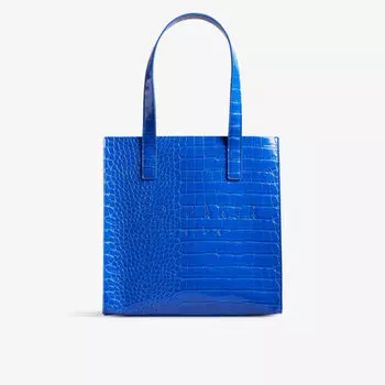 Сумка-шоппер Reptcon из искусственной кожи Ted Baker, синий