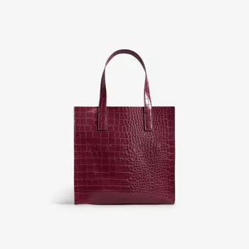 Сумка-шоппер Reptcon из искусственной кожи Ted Baker, фиолетовый