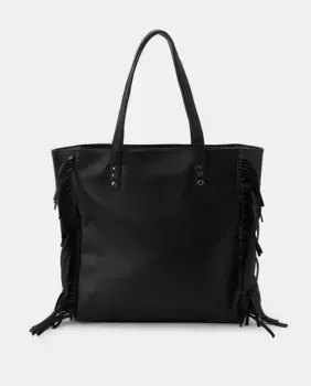 Сумка-шоппер с бахромой Green Coast, черный