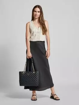 Сумка-шоппер с фактурным узором модель 'GIULLY' Guess, черный