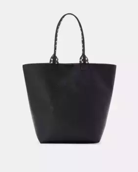 Сумка-шоппер с контрастным логотипом Jo & Mr. Joe, черный