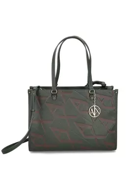 Сумка-шоппер с логотипом Armani Exchange, зеленый