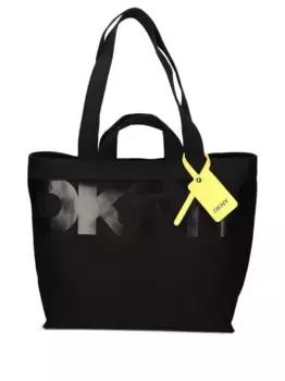 Сумка-шоппер с логотипом DKNY, черный