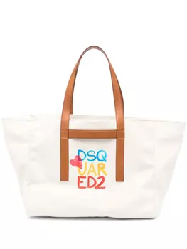 Сумка-шоппер с логотипом DSQUARED2, нейтральный