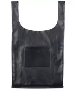 Сумка-шоппер с логотипом Jil Sander, черный