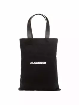 Сумка-шоппер с логотипом Jil Sander, черный