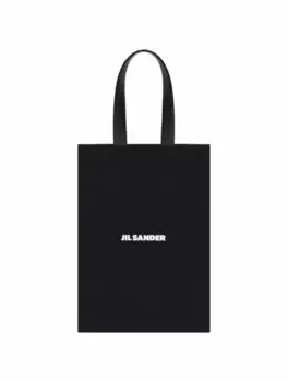 Сумка-шоппер с логотипом Jil Sander, черный