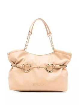 Сумка-шоппер с логотипом Love Moschino, нейтральный