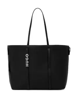 Сумка-шоппер с логотипом Mel HUGO, черный