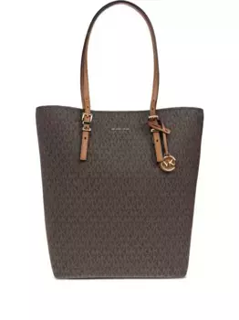 Сумка-шоппер с логотипом Michael Michael Kors, коричневый