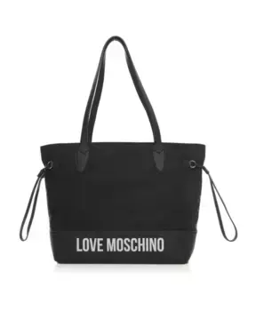 Сумка Шоппер с логотипом на молнии Love Moschino, черный