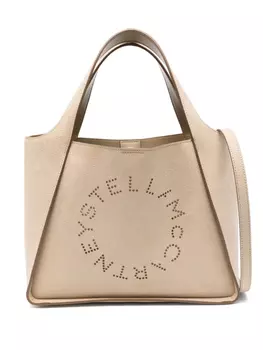 Сумка-шоппер с логотипом Stella McCartney, нейтральный