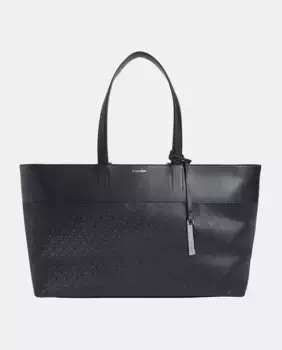 Сумка-шоппер с монограммой Calvin Klein, черный