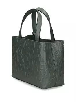 Сумка-шоппер с монограммой Emporio Armani, зеленый