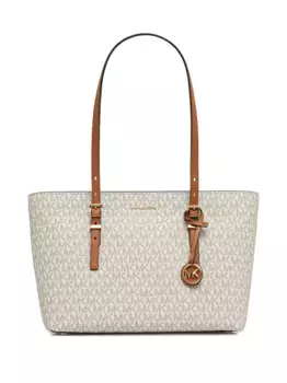 Сумка-шоппер с монограммой Quinn Michael Michael Kors, нейтральный