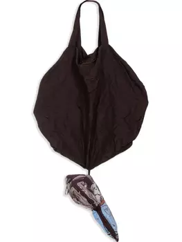 Сумка-шоппер с мускулистой графикой Natasha Zinko, черный