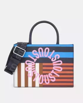 Сумка-шоппер с принтом M Amaya Hanna Tous, цвет Azul marino