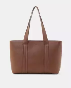 Сумка-шоппер с прострочкой Tintoretto, коричневый