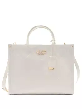Сумка-шоппер с ромбовидным узором LIU JO, белый