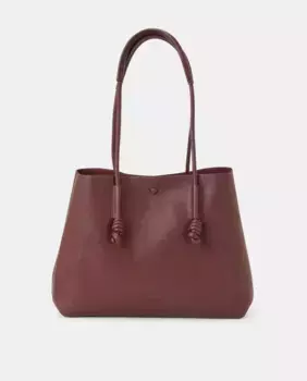 Сумка-шоппер с узлами Tintoretto, бордовый
