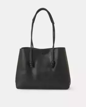 Сумка-шоппер с узлами Tintoretto, черный