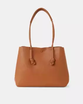 Сумка-шоппер с узлами Tintoretto, коричневый