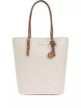 Сумка-шоппер с узором Lgo Michael Michael Kors, нейтральный