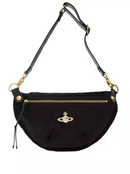 Сумка-шоппер с застежкой-молнией, украшенная шаром Vivienne Westwood, черный