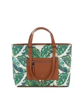 Сумка-шоппер Salonica светло-коричневого цвета на молнии SKPAT, коричневый