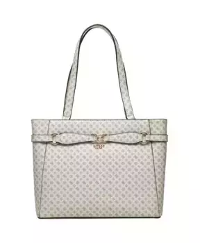 Сумка шоппер со знаковыми деталями Guess, белый