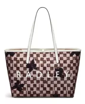 Сумка-шоппер Southwell Gardens Check Large Open Top Radley London, коричневый/бежевый