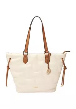 Сумка-шоппер, стеганая, искусственная кожа, женская L.CREDI, цвет Kitt