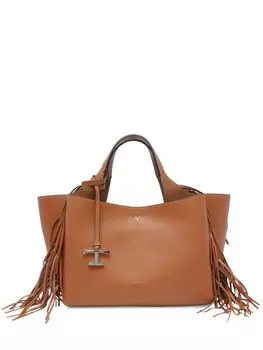 Сумка-шоппер Tod's с бахромой, коричневый