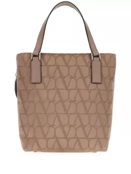 Сумка-шоппер Toile Iconograph Valentino Garavani, нейтральный цвет