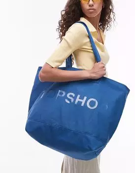 Сумка-шоппер Topshop в кобальтово-синем цвете