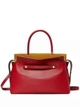 Сумка-шоппер Tory Burch Mercer с текстурой, красный