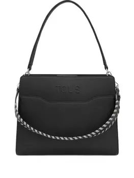 Сумка-шоппер TOUS с плетеной ручкой, черный